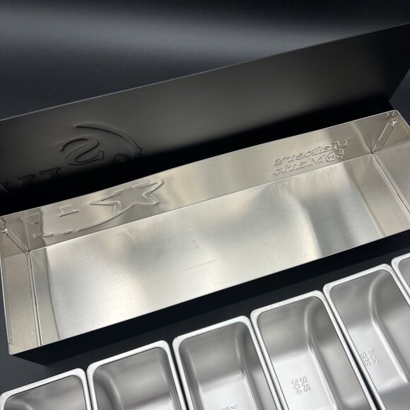 Makers Mark Bar Garnish Caddy Kentucky Bourbon Man Cave Black Metal Stainless - Picture 12 of 16